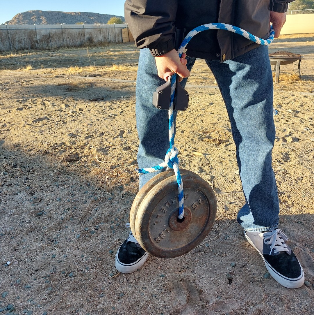 Weight testing the Rope Cobra prototype under load